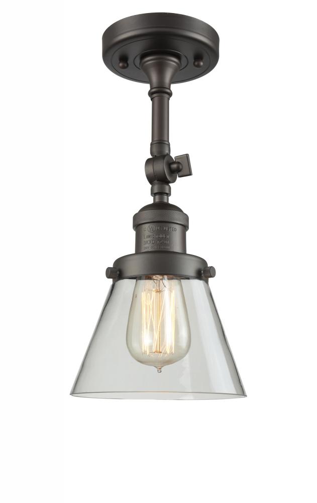 Cone - 1 Light - 6 inch - Oil Rubbed Bronze - Semi-Flush Mount