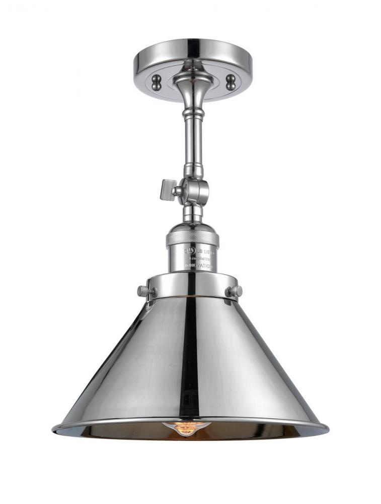 Briarcliff - 1 Light - 10 inch - Polished Chrome - Semi-Flush Mount