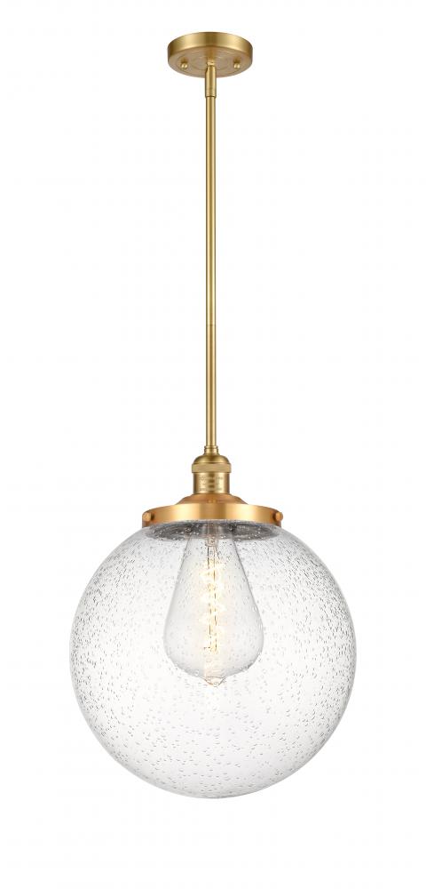 Beacon - 1 Light - 14 inch - Satin Gold - Stem Hung - Pendant