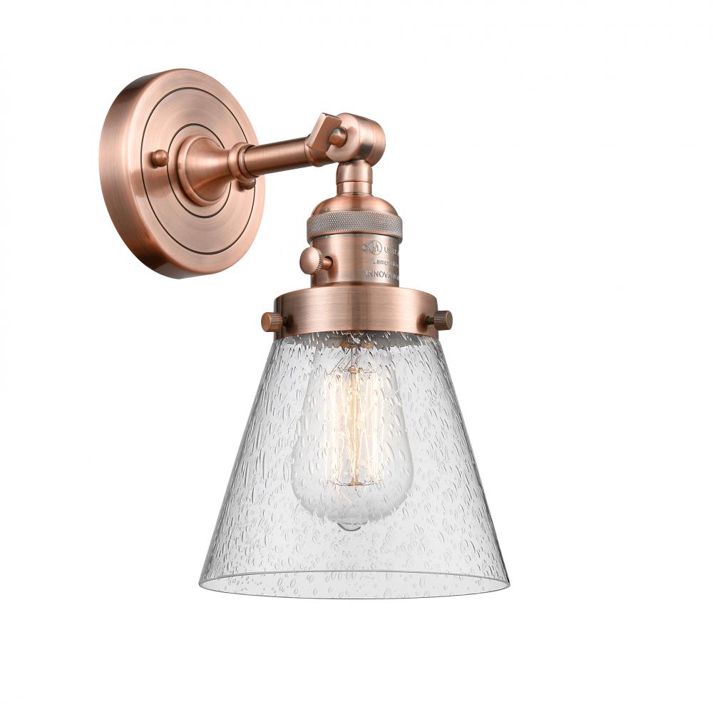 Cone - 1 Light - 6 inch - Antique Copper - Sconce