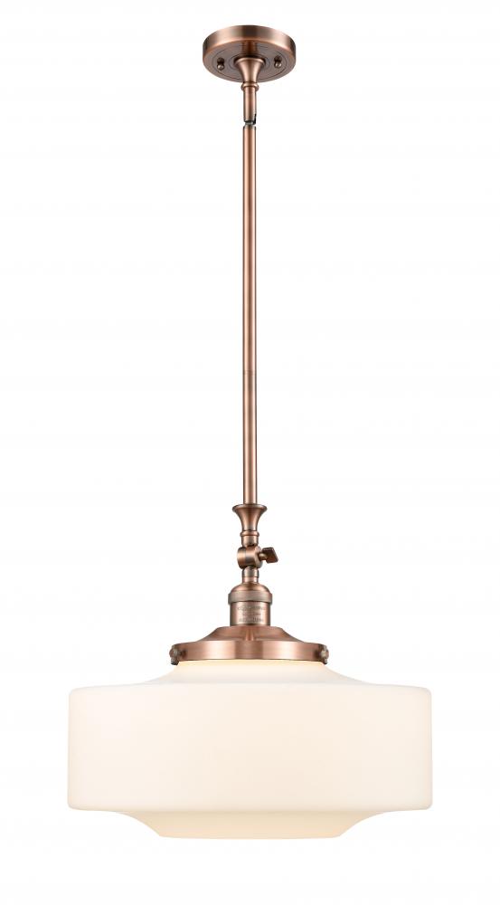 Bridgeton - 1 Light - 16 inch - Antique Copper - Stem Hung - Mini Pendant