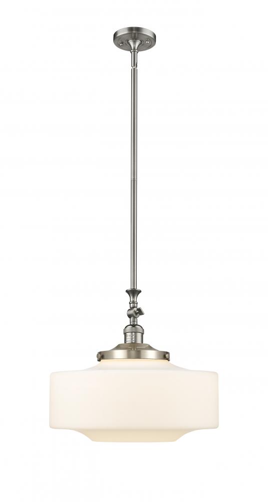 Bridgeton - 1 Light - 16 inch - Brushed Satin Nickel - Stem Hung - Mini Pendant