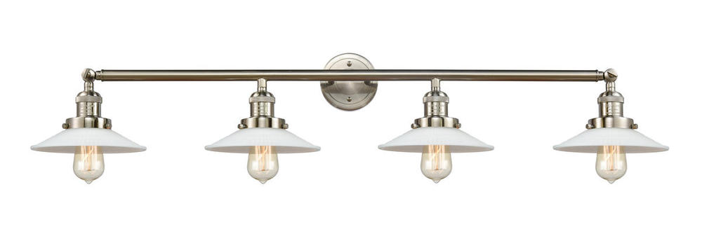 Halophane - 4 Light - 45 inch - Brushed Satin Nickel - Bath Vanity Light