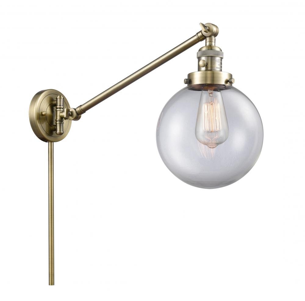 Beacon - 1 Light - 8 inch - Antique Brass - Swing Arm