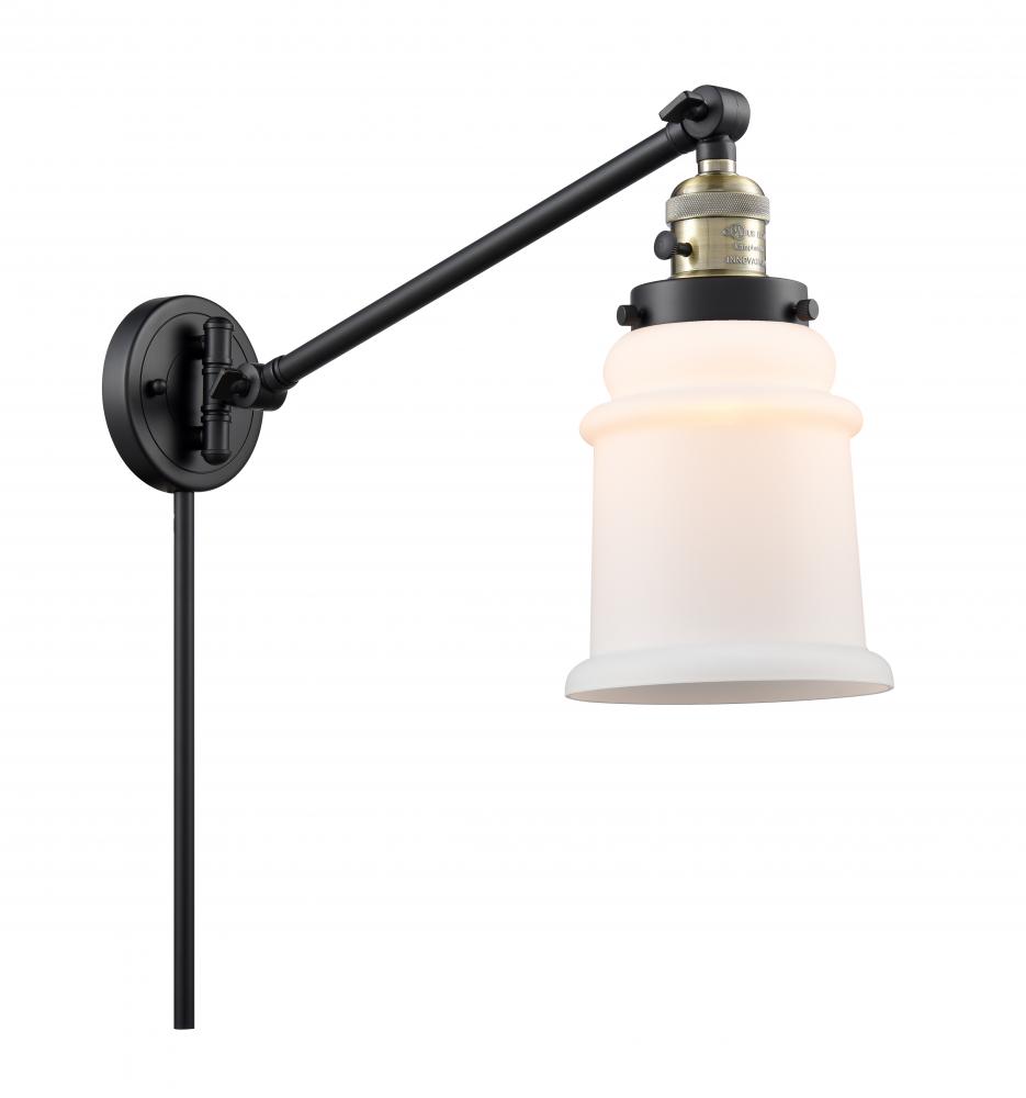 Canton - 1 Light - 8 inch - Black Antique Brass - Swing Arm