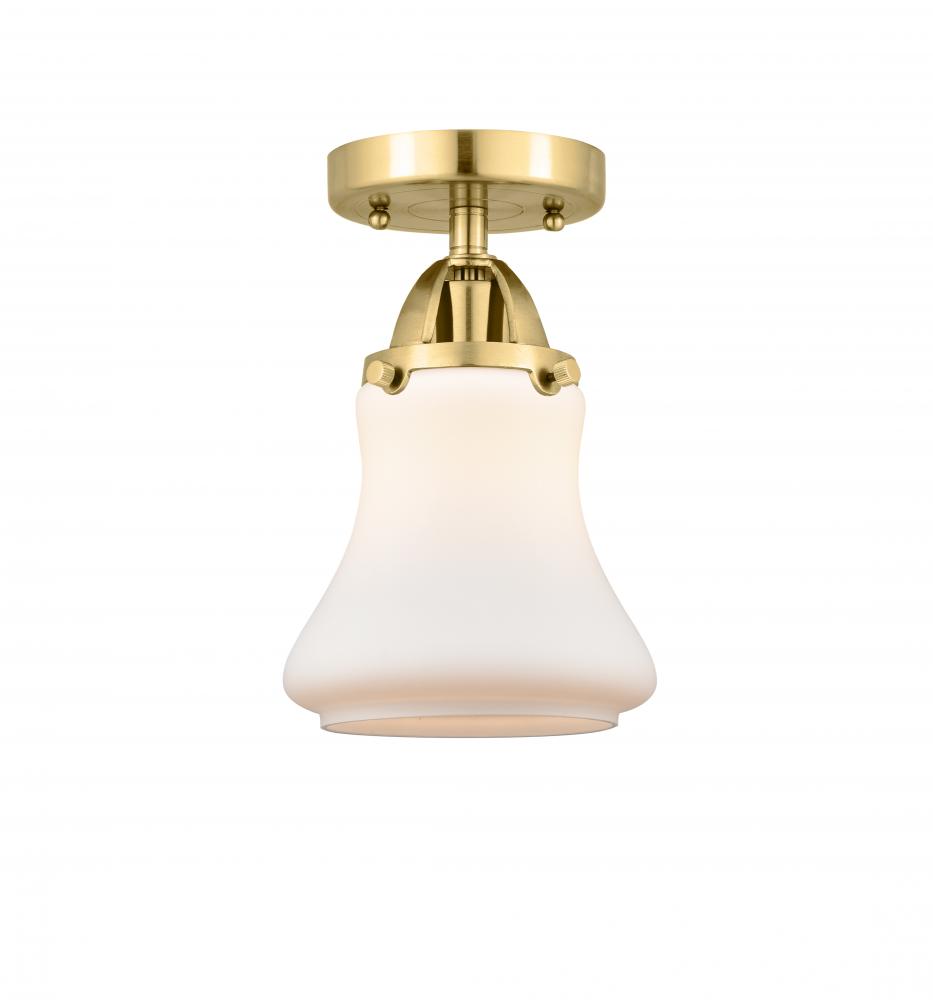 Bellmont - 1 Light - 6 inch - Satin Gold - Semi-Flush Mount