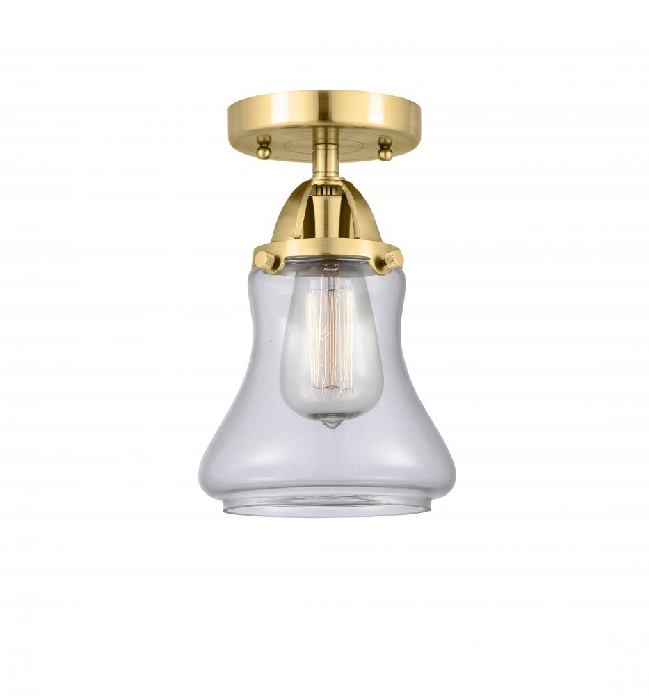 Bellmont - 1 Light - 6 inch - Satin Gold - Semi-Flush Mount