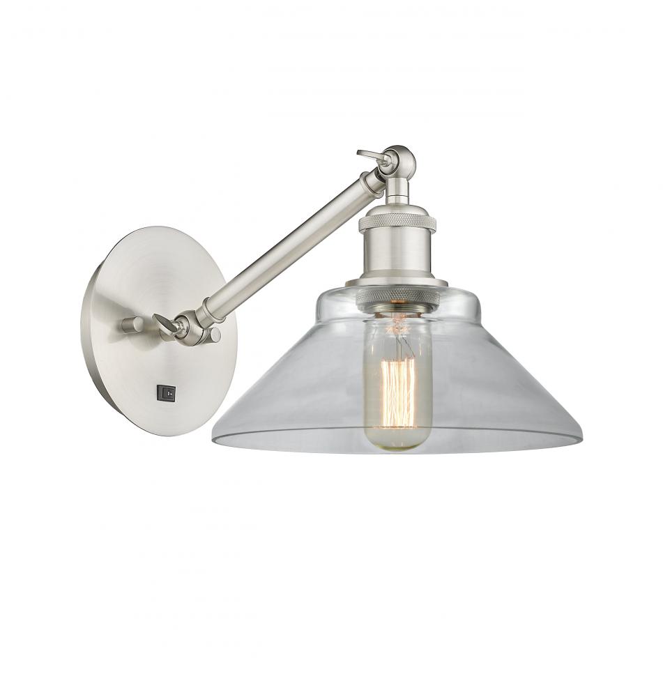 Orwell - 1 Light - 8 inch - Brushed Satin Nickel - Sconce