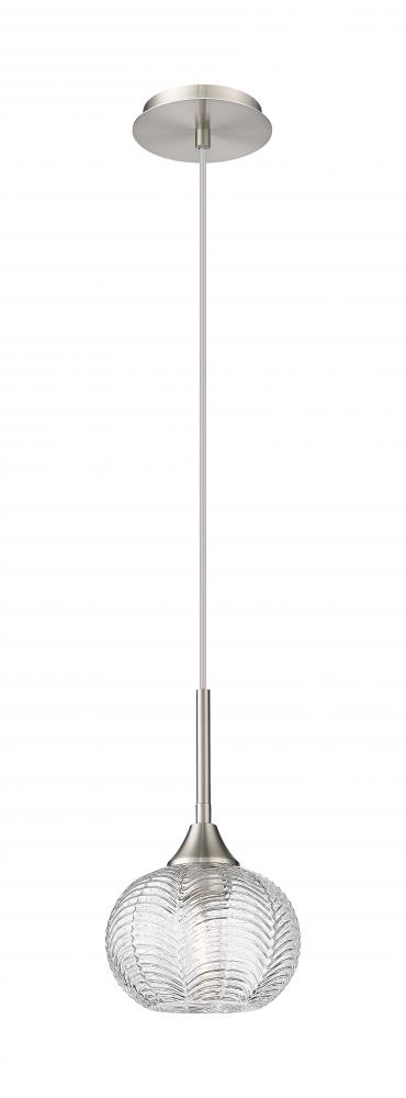 Berkshire - 1 Light - 7 inch - Brushed Satin Nickel - Cord Hung - Pendant