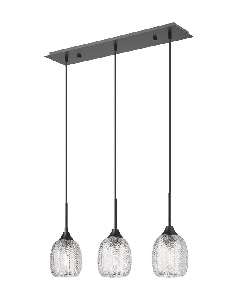 Berkshire - 3 Light - 27 inch - Matte Black - Cord Hung - Island Light