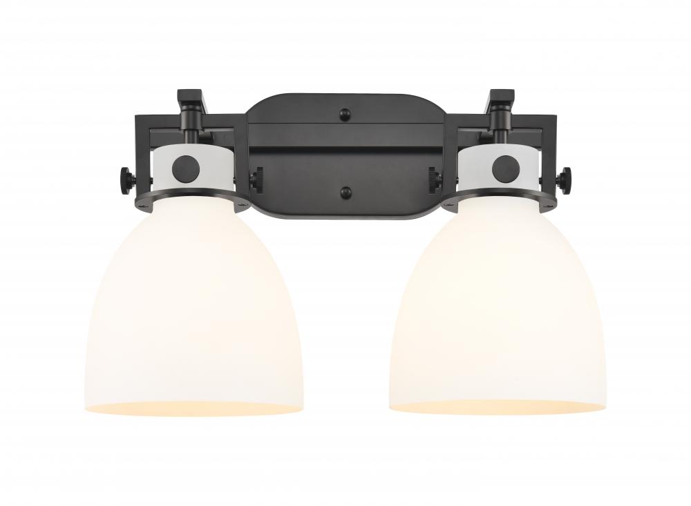 Newton Bell - 2 Light - 17 inch - Matte Black - Bath Vanity Light