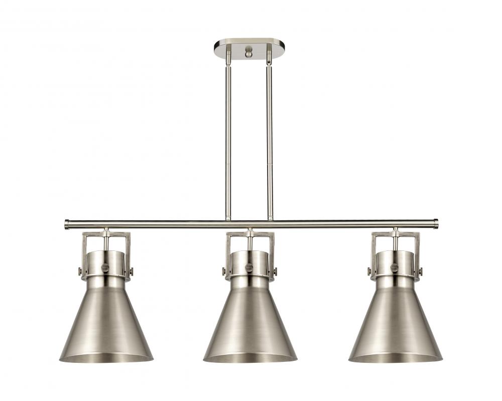 Newton Cone - 3 Light - 42 inch - Satin Nickel - Island Light