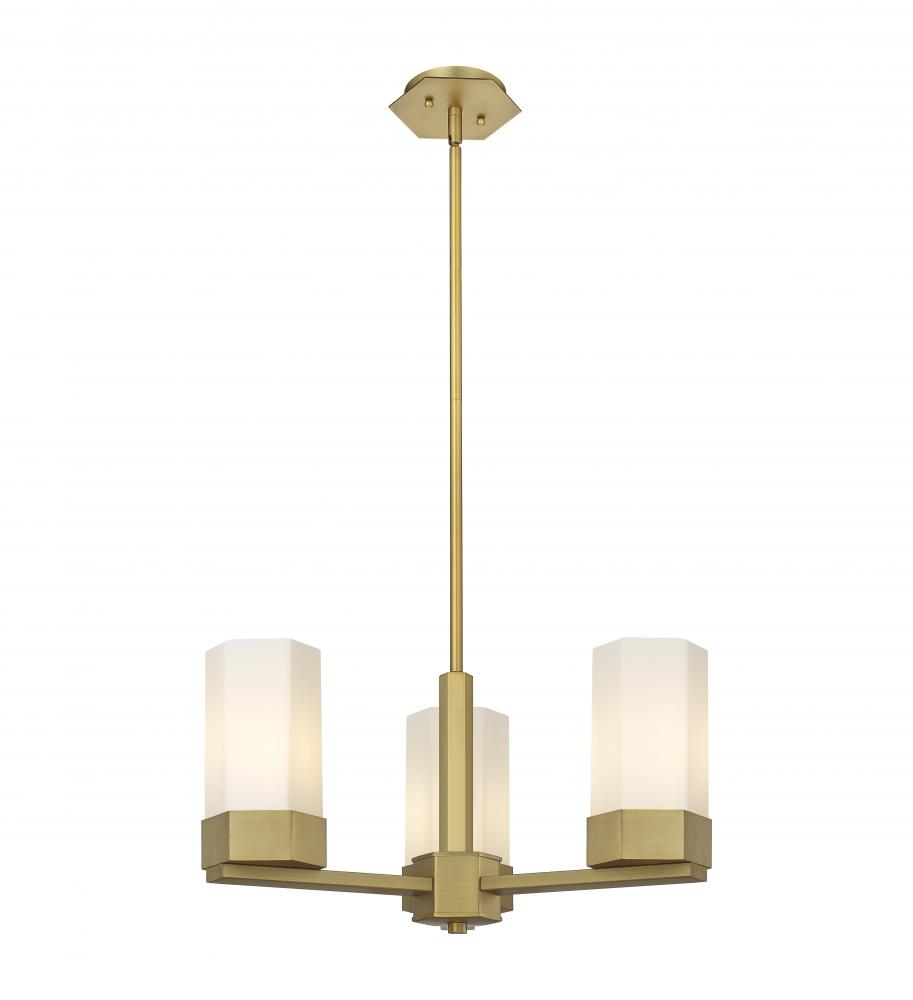 Claverack - 3 Light - 22 inch - Brushed Brass - Pendant