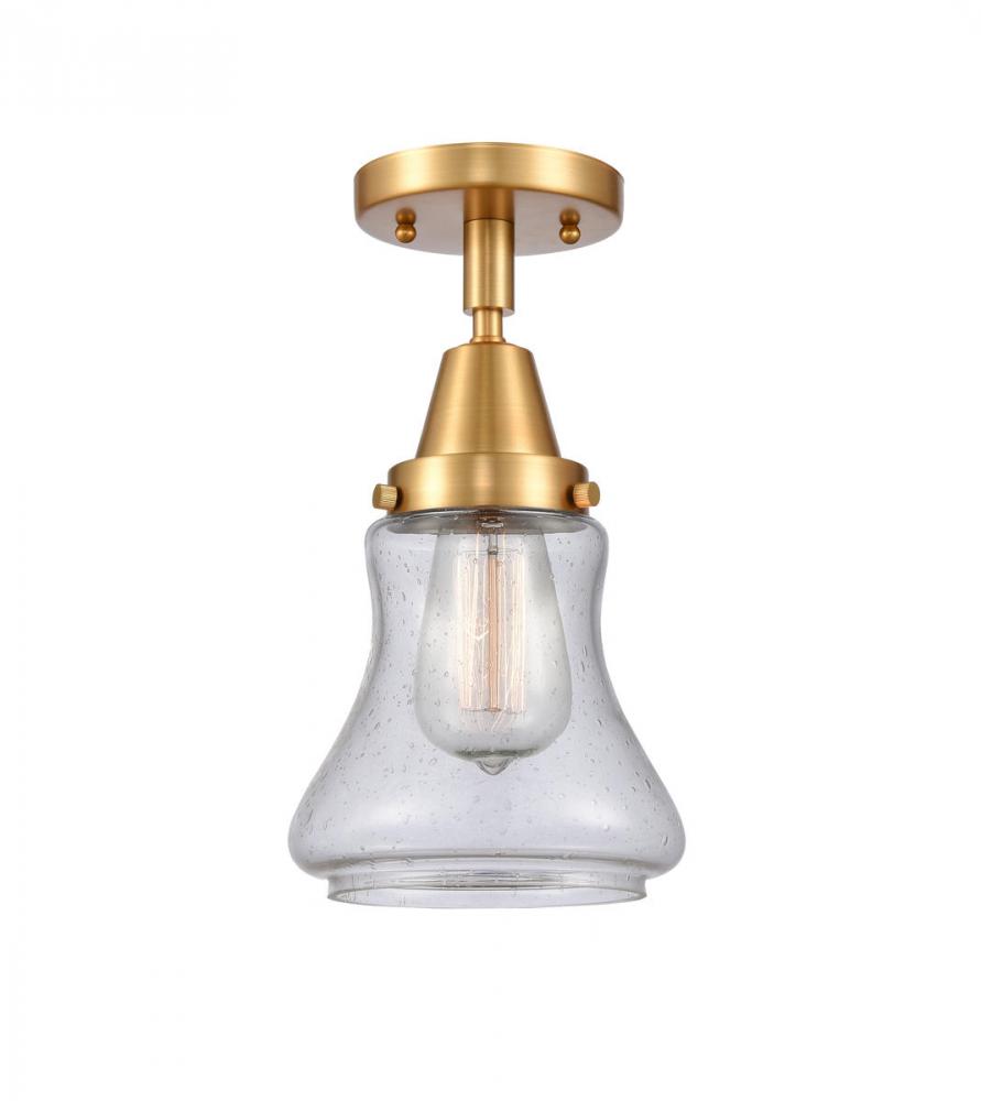 Bellmont - 1 Light - 6 inch - Satin Gold - Flush Mount