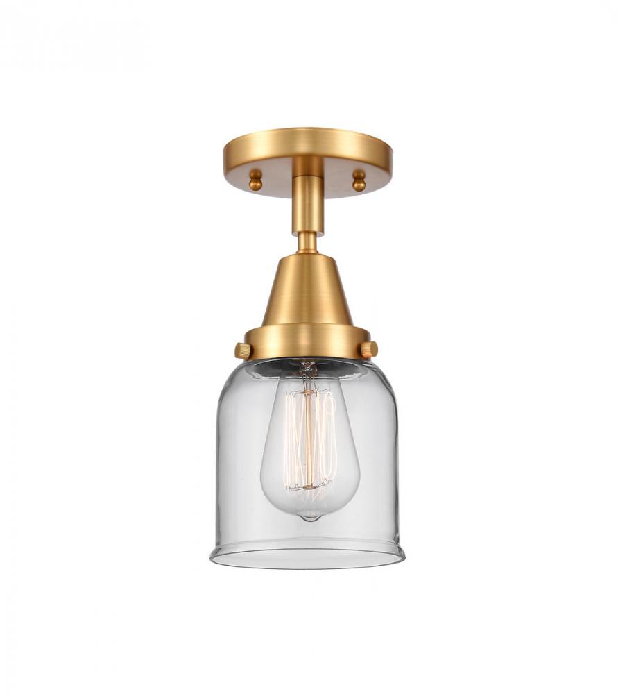 Bell - 1 Light - 5 inch - Satin Gold - Flush Mount