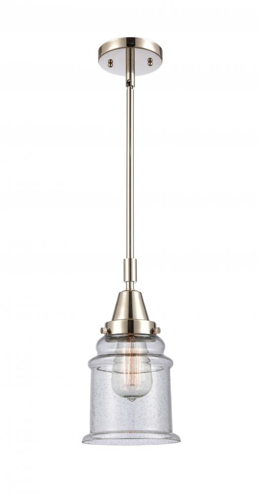 Canton - 1 Light - 7 inch - Polished Nickel - Mini Pendant