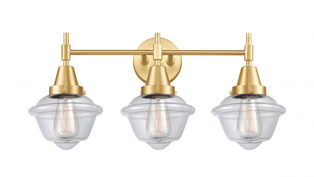 Oxford - 3 Light - 26 inch - Satin Gold - Bath Vanity Light