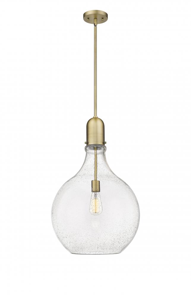 Amherst - 1 Light - 16 inch - Brushed Brass - Stem hung - Pendant