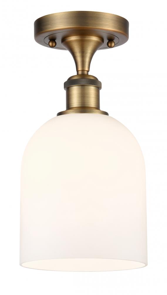 Bella - 1 Light - 6 inch - Brushed Brass - Semi-Flush Mount