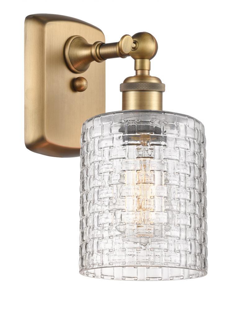 Cobbleskill - 1 Light - 5 inch - Brushed Brass - Sconce