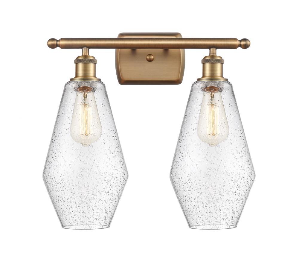 Cindyrella - 2 Light - 17 inch - Brushed Brass - Bath Vanity Light