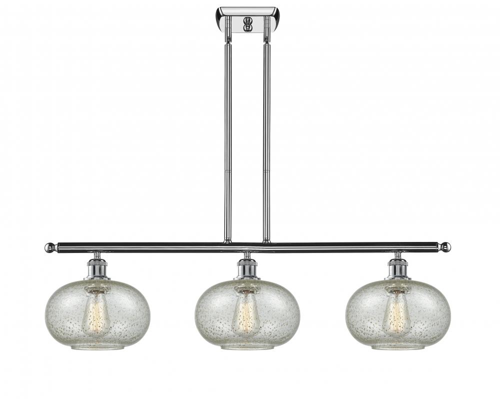 Gorham - 3 Light - 36 inch - Polished Chrome - Cord hung - Island Light