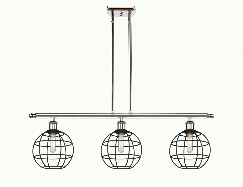 Lake Placid - 3 Light - 36 inch - Polished Nickel - Stem Hung - Island Light