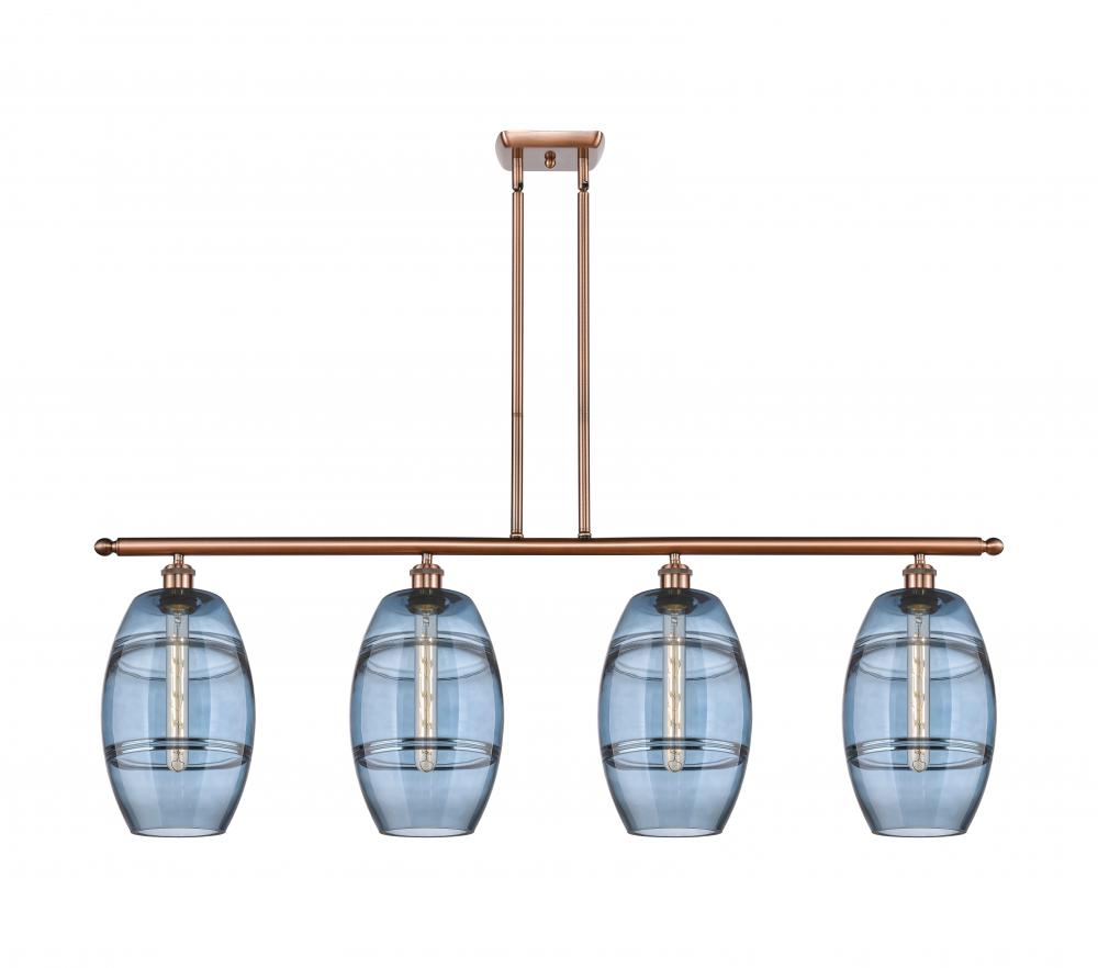 Vaz - 4 Light - 48 inch - Antique Copper - Cord hung - Island Light