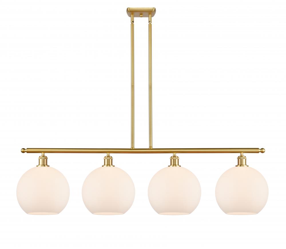 Athens - 4 Light - 48 inch - Satin Gold - Stem Hung - Island Light