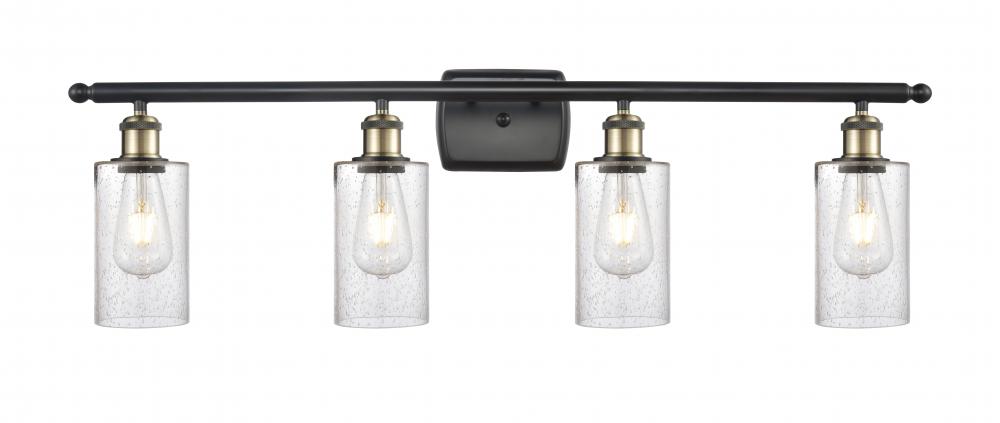 Clymer - 4 Light - 34 inch - Black Antique Brass - Bath Vanity Light