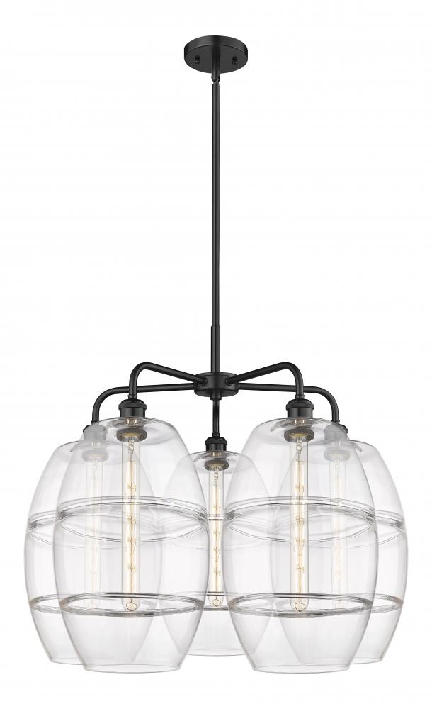 Vaz - 5 Light - 28 inch - Matte Black - Chandelier