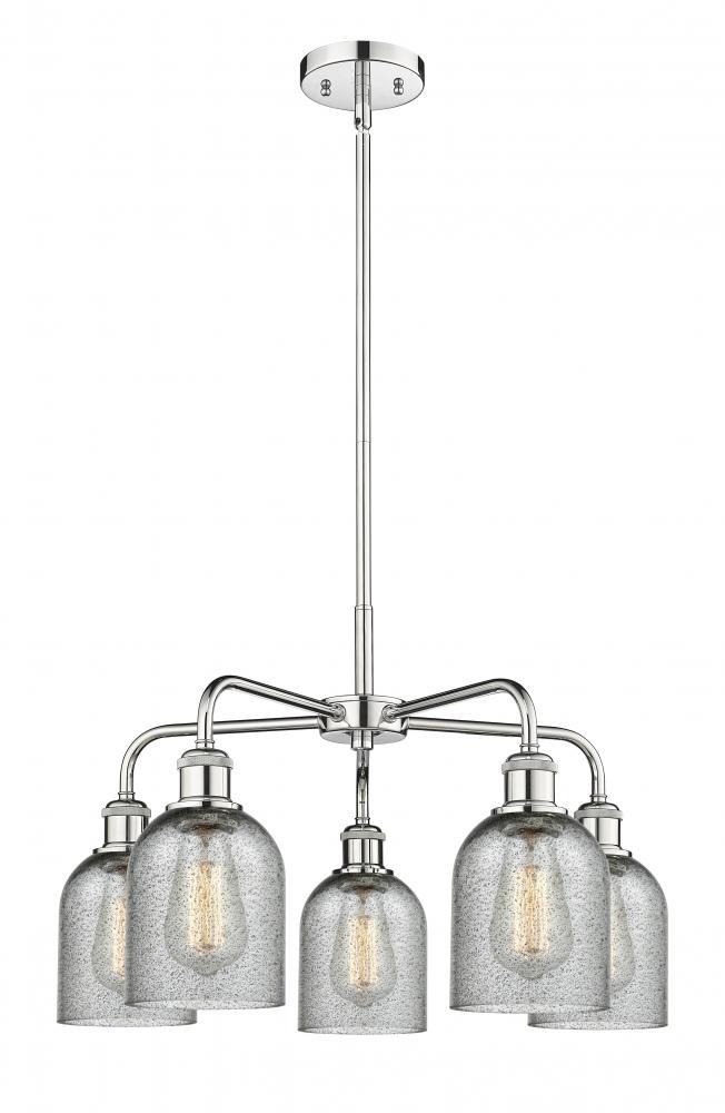 Caledonia - 5 Light - 23 inch - Polished Chrome - Chandelier