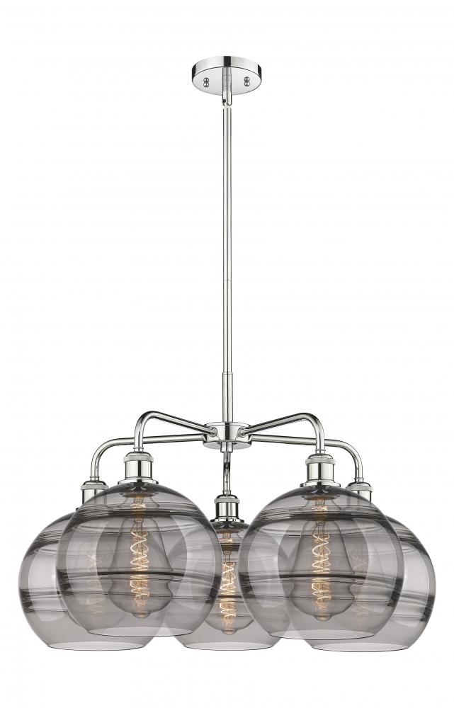 Rochester - 5 Light - 28 inch - Polished Chrome - Chandelier