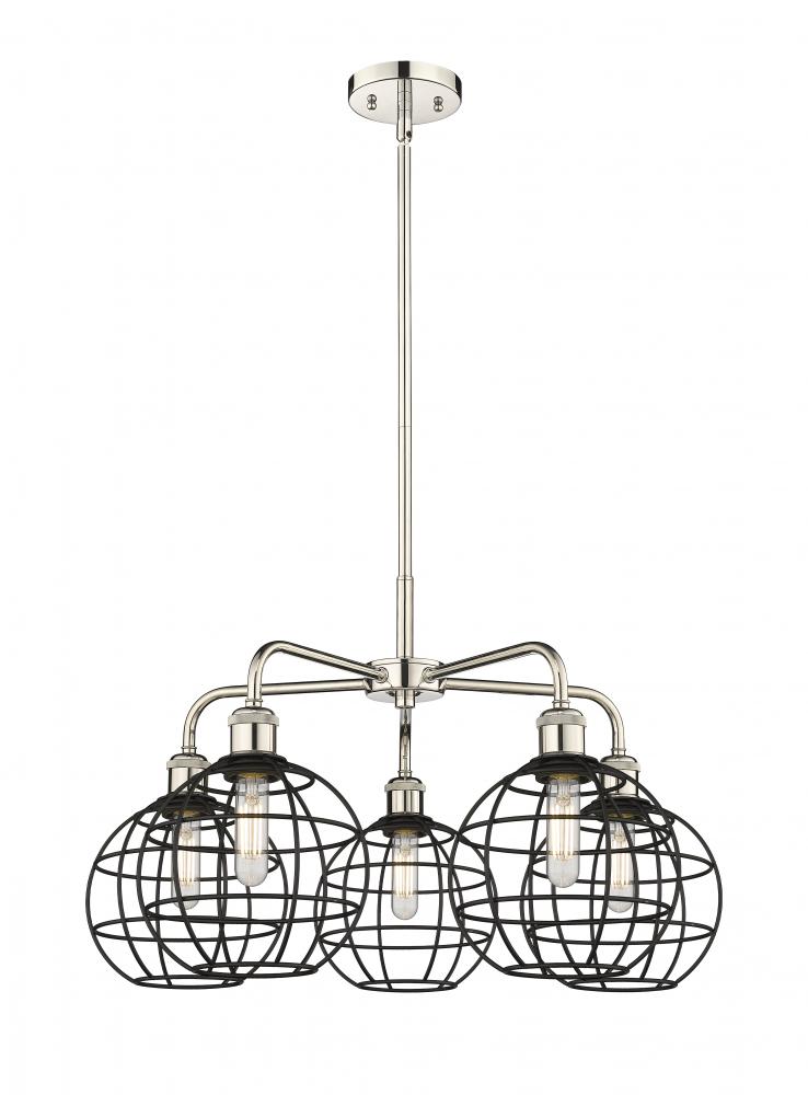 Lake Placid - 5 Light - 26 inch - Polished Nickel - Chandelier