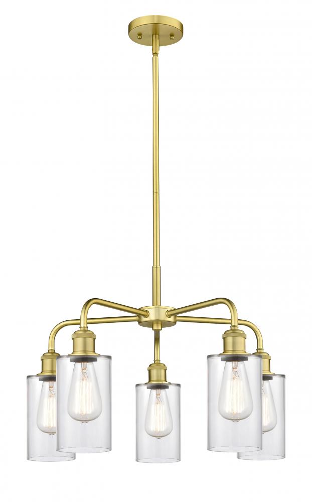 Clymer - 5 Light - 22 inch - Satin Gold - Chandelier