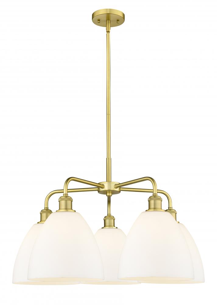 Bristol - 5 Light - 27 inch - Satin Gold - Chandelier