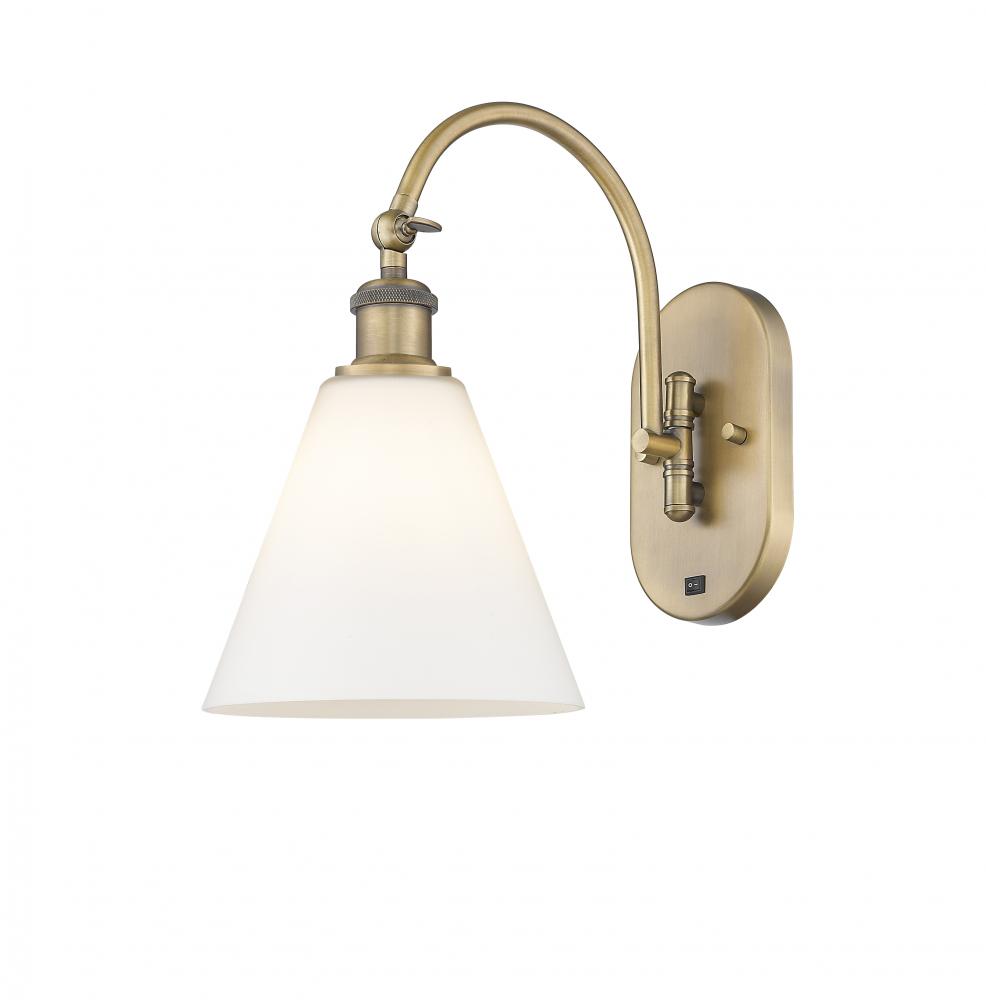 Berkshire - 1 Light - 8 inch - Brushed Brass - Sconce