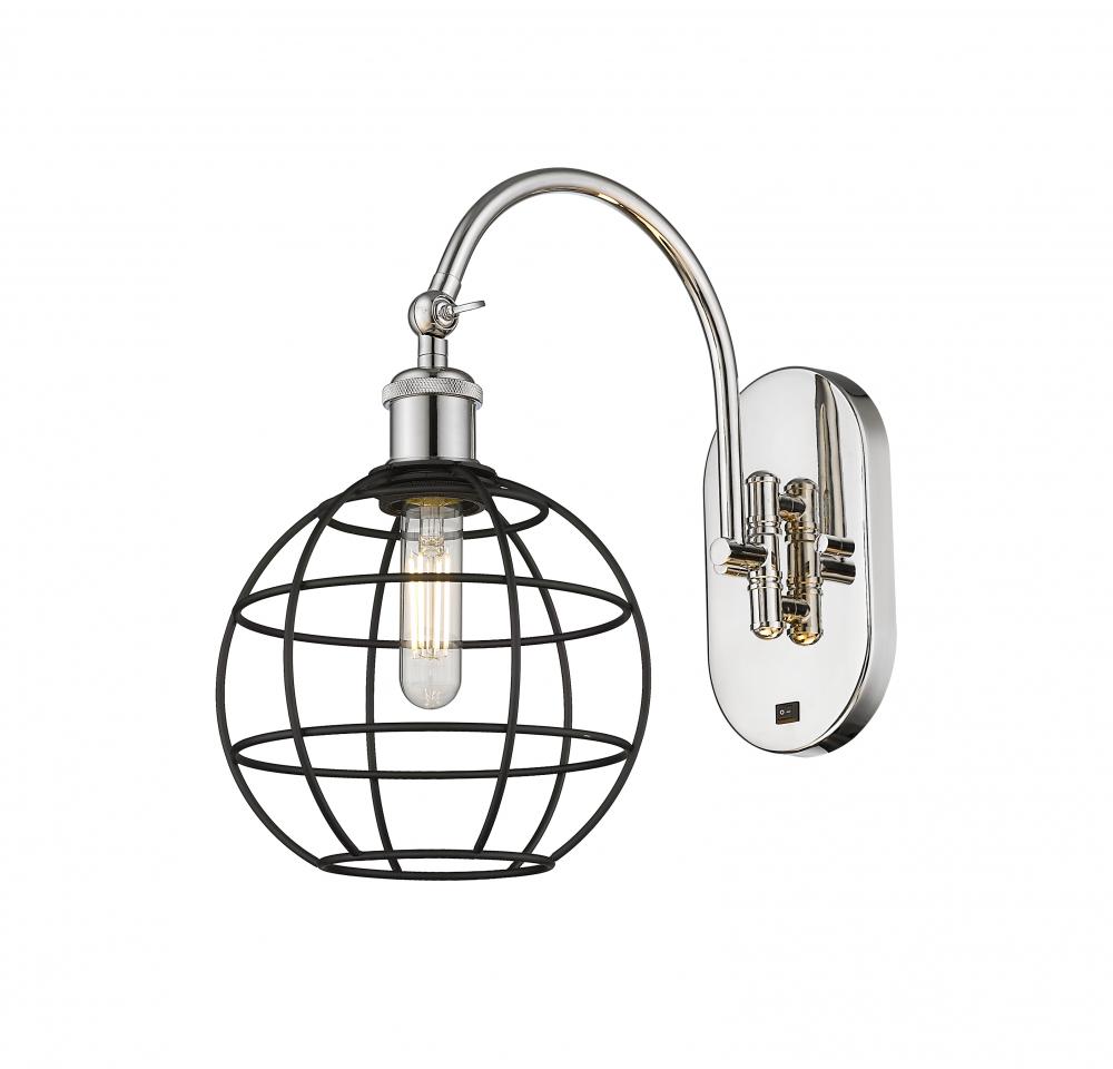 Lake Placid - 1 Light - 8 inch - Polished Nickel - Sconce