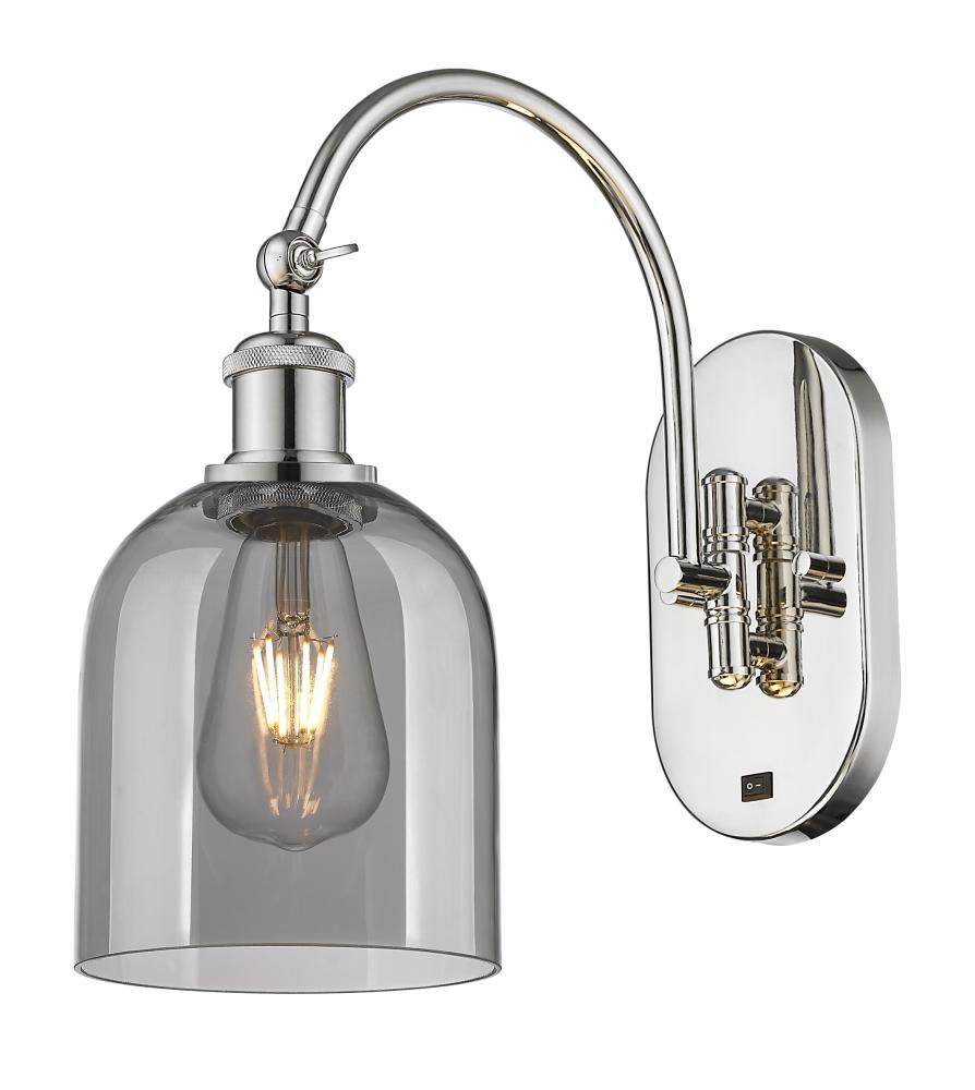 Bella - 1 Light - 6 inch - Polished Nickel - Sconce