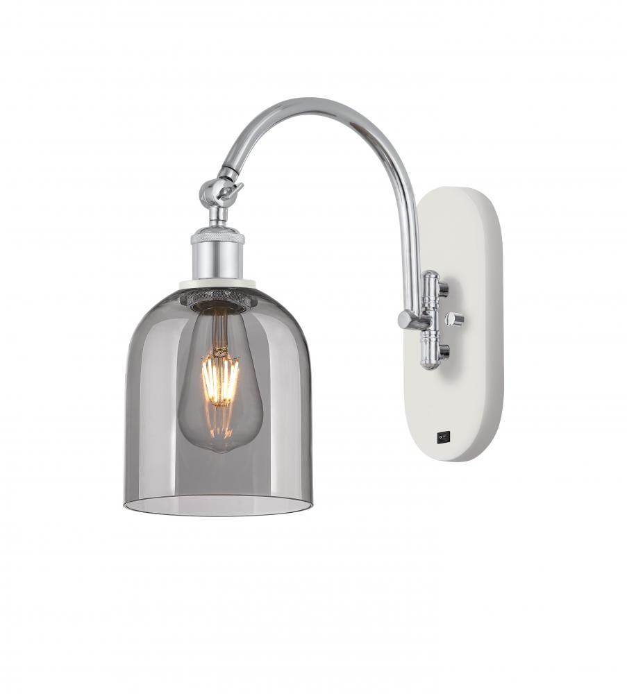 Bella - 1 Light - 6 inch - White Polished Chrome - Sconce