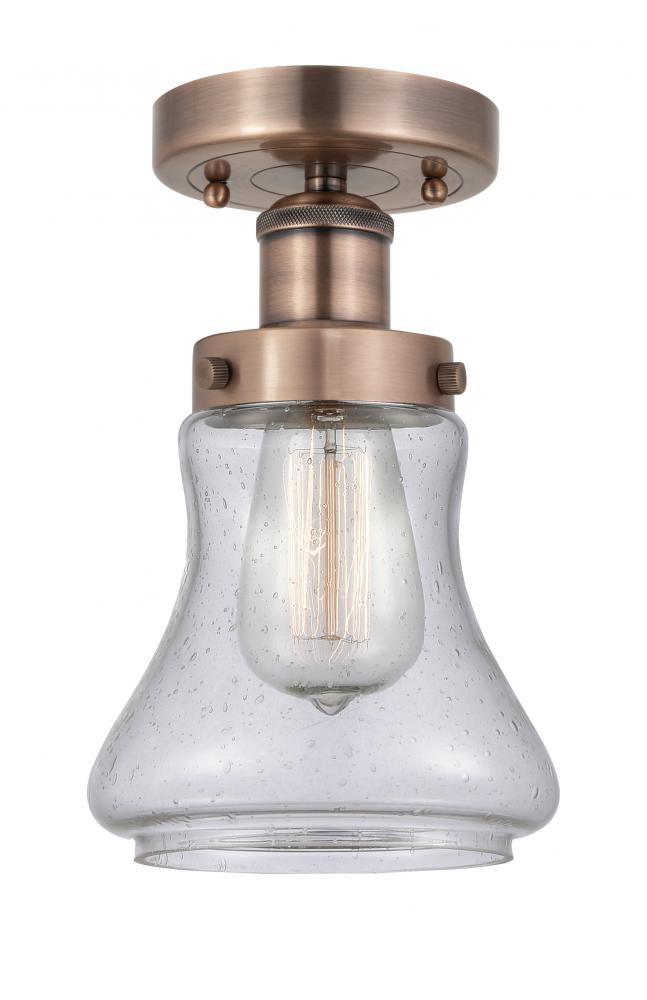 Bellmont - 1 Light - 6 inch - Antique Copper - Semi-Flush Mount