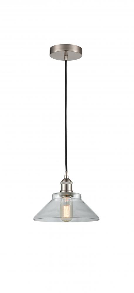 Orwell - 1 Light - 8 inch - Brushed Satin Nickel - Cord hung - Mini Pendant