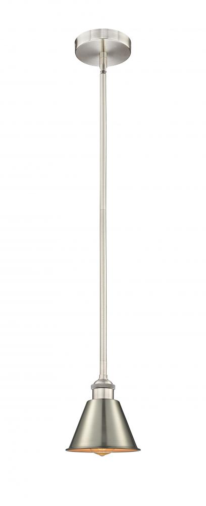 Smithfield - 1 Light - 7 inch - Brushed Satin Nickel - Cord hung - Mini Pendant