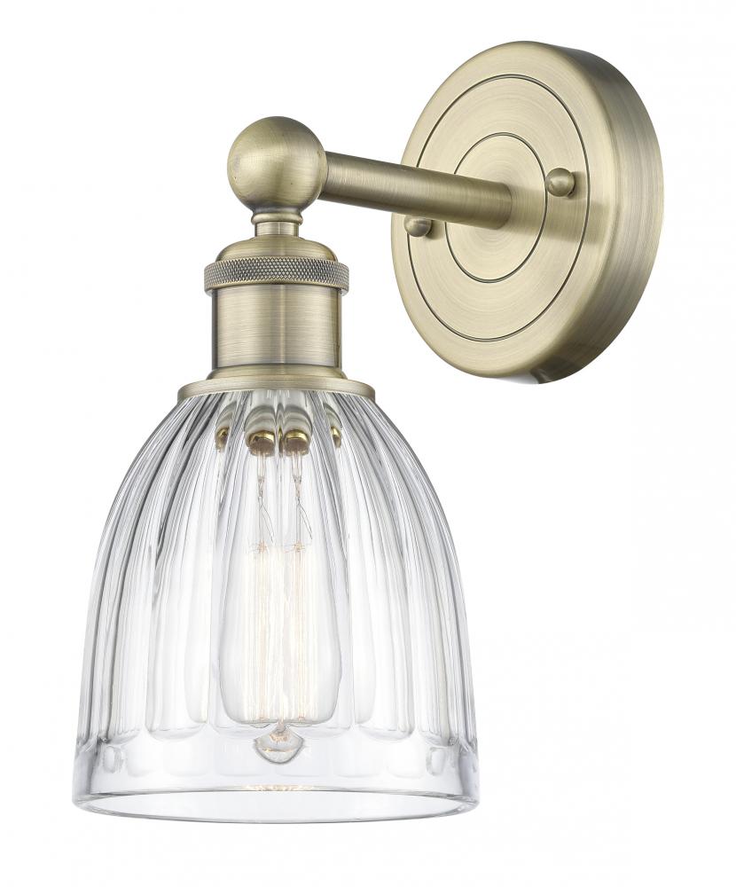 Brookfield - 1 Light - 6 inch - Antique Brass - Sconce