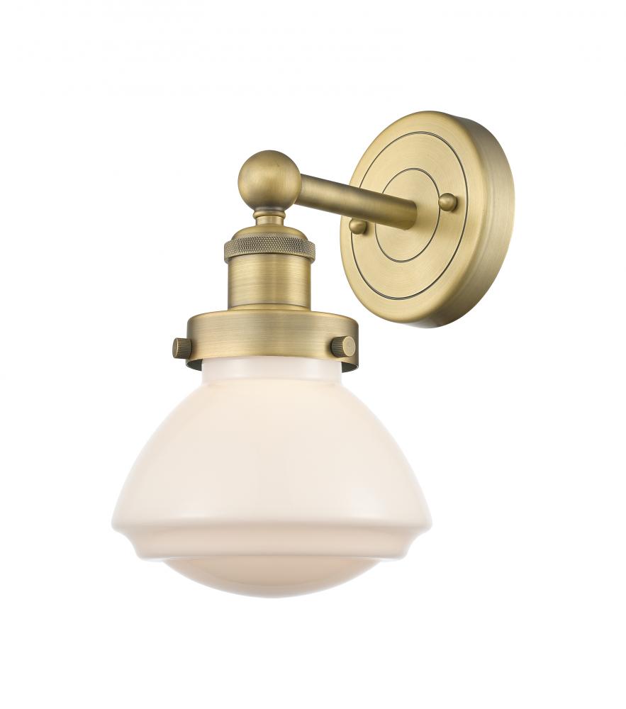 Olean - 1 Light - 7 inch - Brushed Brass - Sconce