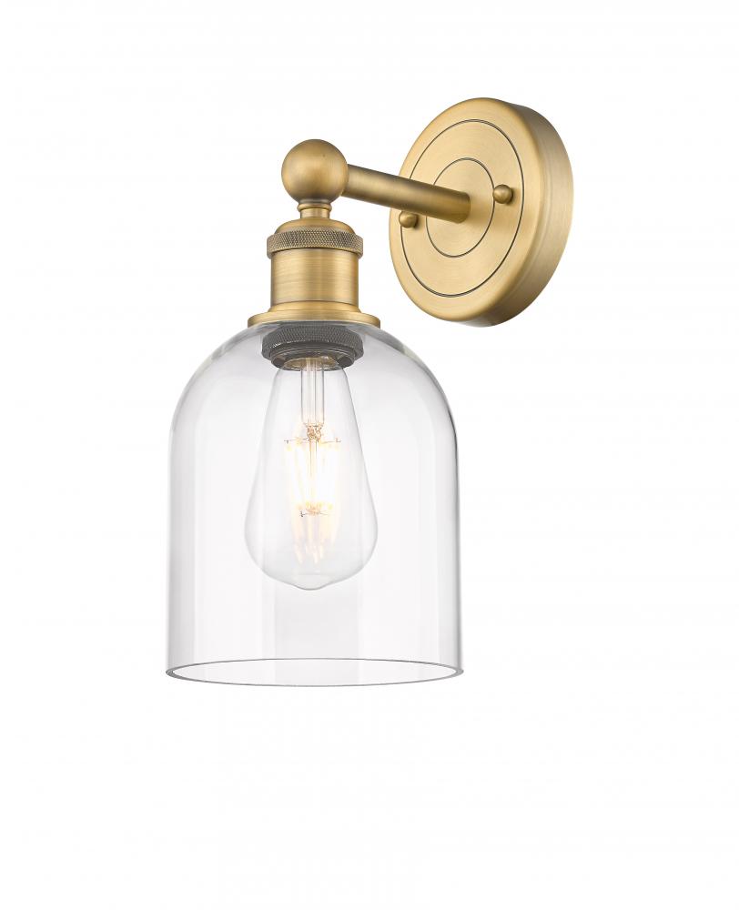 Bella - 1 Light - 6 inch - Brushed Brass - Sconce