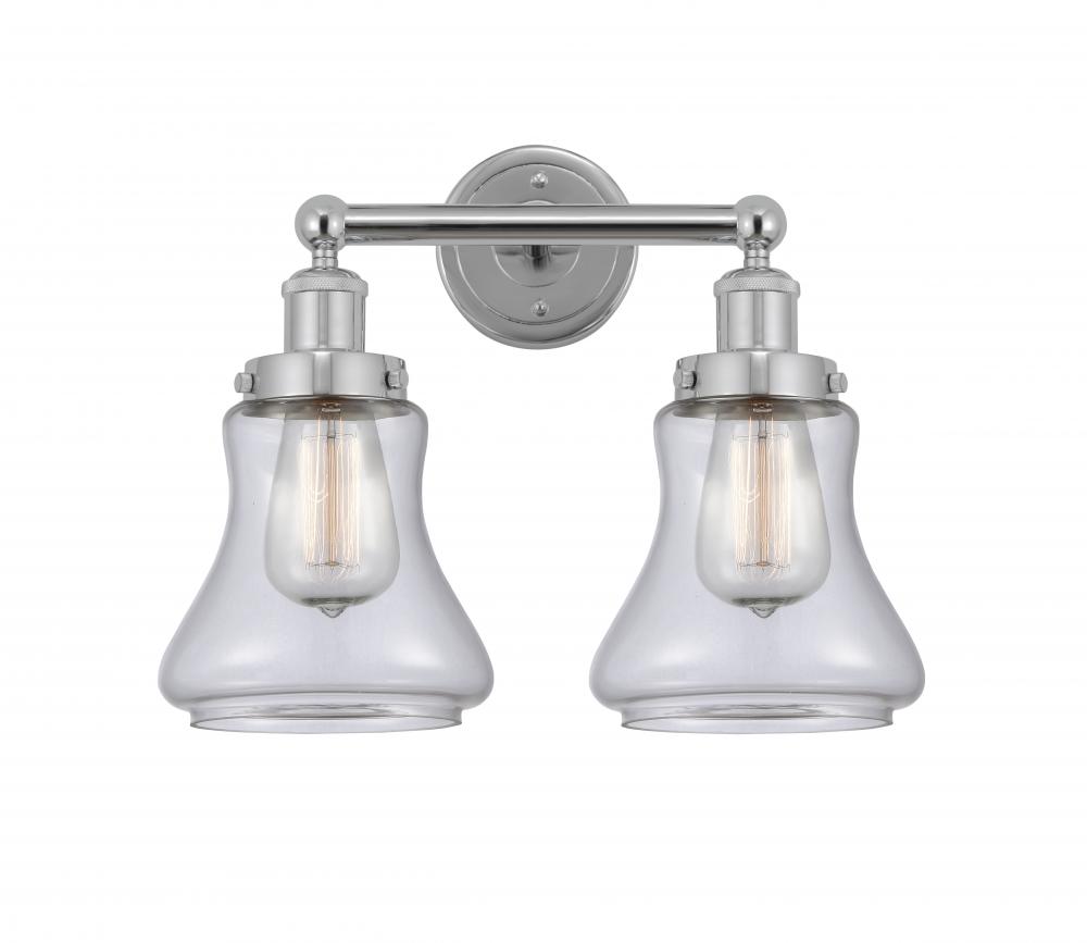 Bellmont - 2 Light - 15 inch - Polished Chrome - Bath Vanity Light