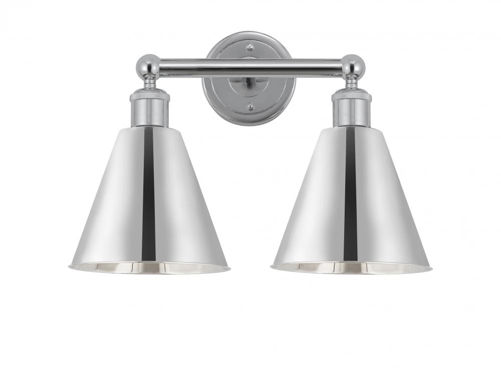 Berkshire - 2 Light - 17 inch - Polished Chrome - Bath Vanity Light