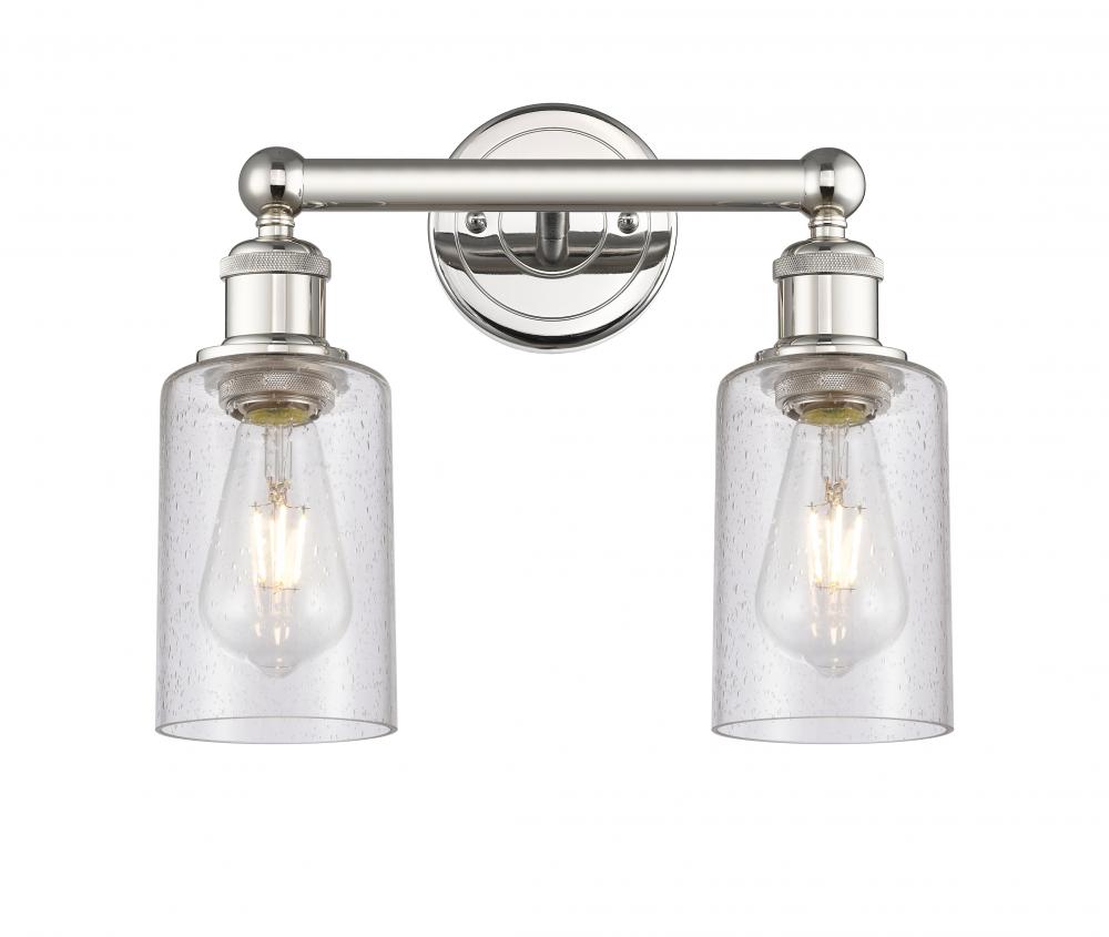 Clymer - 2 Light - 13 inch - Polished Nickel - Bath Vanity Light