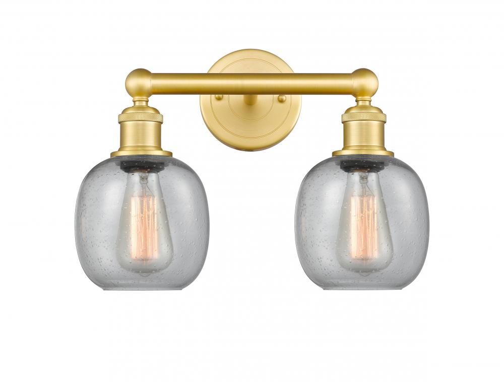 Belfast - 2 Light - 15 inch - Satin Gold - Bath Vanity Light